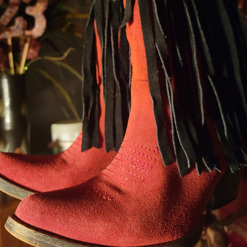 Red Fashionable  Booties